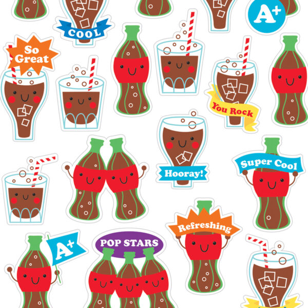 Cola Scented Stickers, 80 Per Pack, 6 Packs