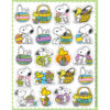 Peanuts Easter Theme Stickers, 120 Per Pack, 12 Packs