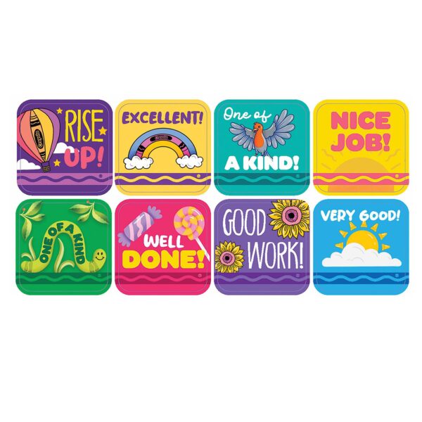 Crayola Colors of Kindness Theme Stickers, 120 Per Pack, 12 Packs