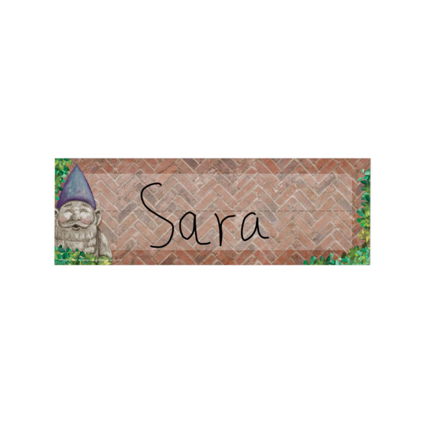 Curiosity Garden Self-Adhesive Name Plate, 9-5-8" x 3-1-4", 36 Per Pack, 3 Packs