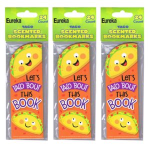 Taco Scented Bookmarks, 24 Per Pack, 3 Packs