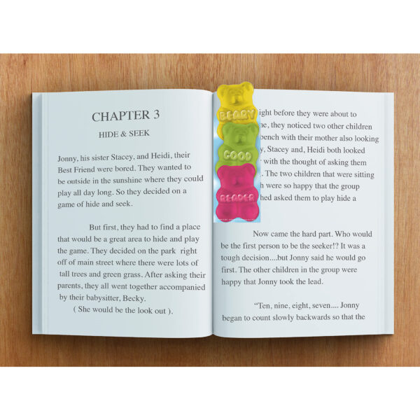 Beary Good Reader Gummy Bear Scented Bookmarks, 24 Per Pack, 3 Packs