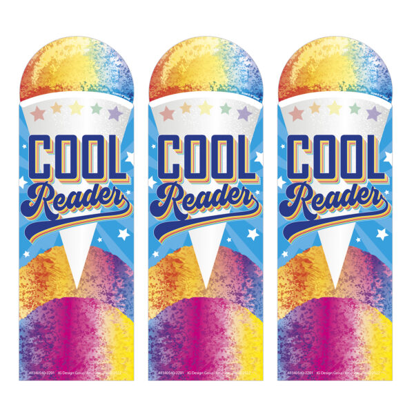 Cool Reader Snow Cone Scented Bookmarks, 24 Per Pack, 3 Packs