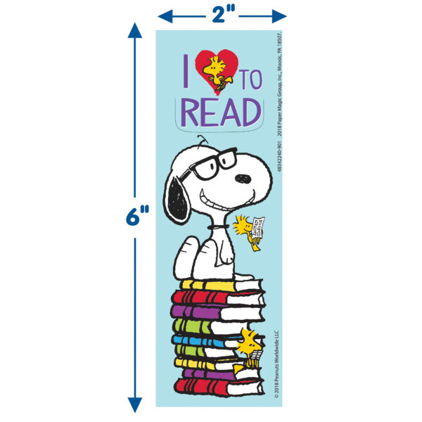 Peanuts Reading Bookmark, 36 Per Pack, 6 Packs