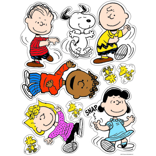 Peanuts Classic Characters Window Clings, 12 Sheets