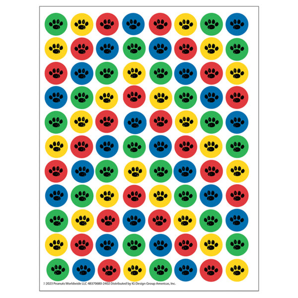 Peanuts Mini Reward Charts with Stickers, 36 Per Pack, 3 Packs