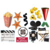 Movie Theme Two Sided Deco Kit, 6 Kits