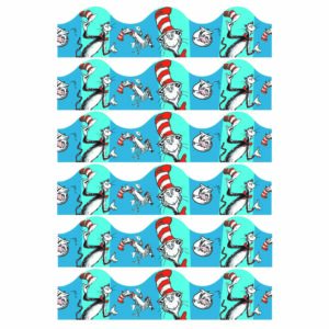 Cat in the Hat Blue Deco Trim, 37 Feet Per Pack, 6 Packs