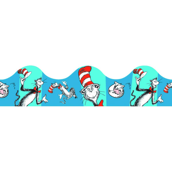 Cat in the Hat Blue Deco Trim, 37 Feet Per Pack, 6 Packs