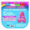 Candy Land Peppermint Stripe Deco 4" Letters, 176 Per Pack, 3 Packs