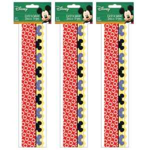 Mickey Color Pop! Peeking Head Extra Wide Deco Trim, 37 Feet Per Pack, 3 Packs