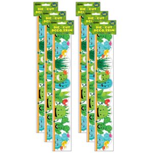 A Sharp Bunch Line-Up Deco Trim Extra Wide Die Cut, 37 Feet Per Pack, 6 Packs