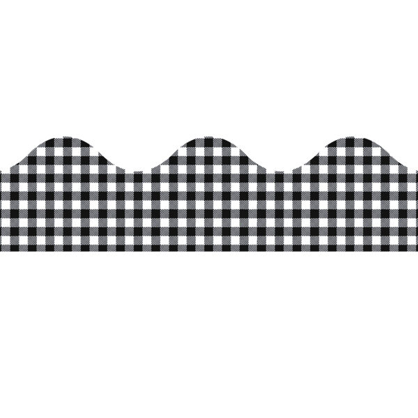 Gingham Extra Wide Deco Trim, 37 Feet Per Pack, 6 Packs