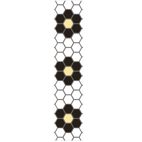 The Hive Floral Mosaic Deco Trim, 37 Feet Per Pack, 6 Packs