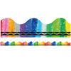 Crayola Rainbow Deco Trim, 37 Feet Per Pack, 6 Packs