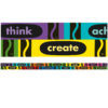 Crayola Inspirational Words Deco Trim, 37 Feet Per Pack, 6 Packs