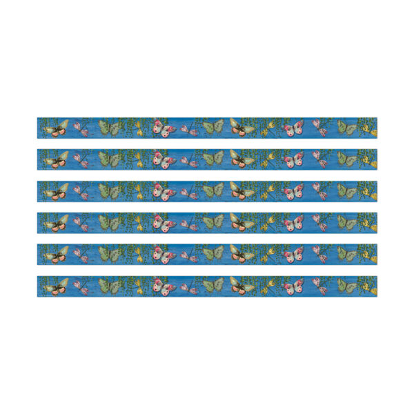 Curiosity Garden Butterfly Deco Trim, 37 Feet Per Pack, 6 Packs