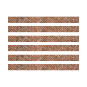 Curiosity Garden Brick Extra Wide Deco Trim, 37 Feet Per Pack, 6 Packs