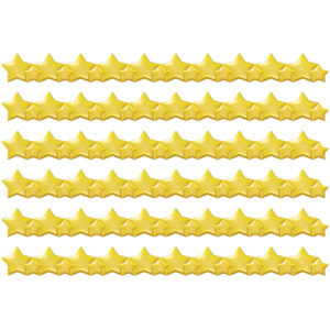 Stars Extra Wide Deco Trim, 37 Feet Per Pack, 6 Packs