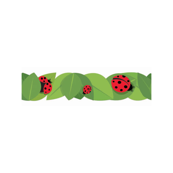 Ladybugs Extra Wide Deco Trim, 37 Feet Per Pack, 6 Packs