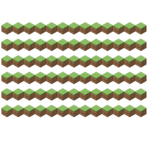 Minecraft Die-Cut Blocks Extra Wide Trim, 37 Feet Per Pack, 6 Packs