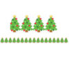 Christmas Tree Extra Wide Deco Trim, 37 Feet Per Pack, 6 Packs