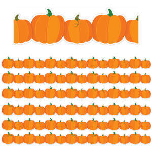 Pumpkins Extra Wide Deco Trim, 37 Feet Per Pack, 6 Packs