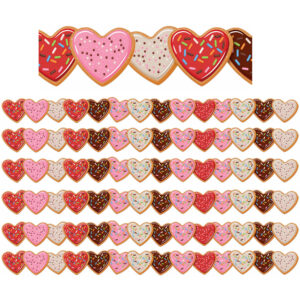 Heart Cookies Extra Wide Deco Trim, 37 Feet Per Pack, 6 Packs