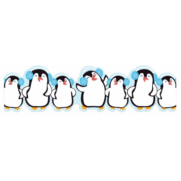 Winter Penguins Extra Wide Deco Trim, 37 Feet Per Pack, 6 Packs