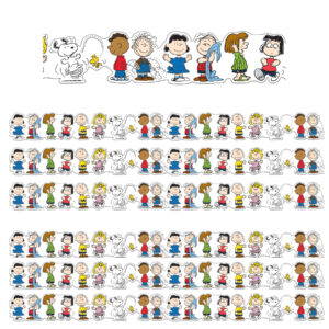 Peanuts Character Lineup Extra Wide Die-Cut Deco Trim, 37 Feet Per Pack, 6 Packs