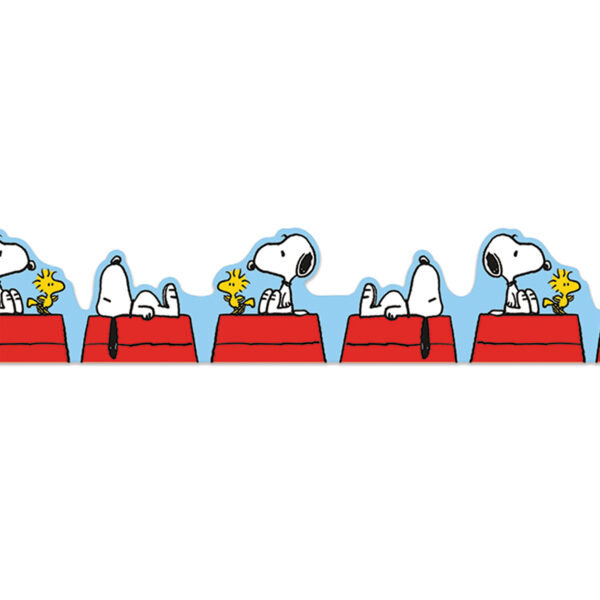 Peanuts Snoopy on Doghouse Extra Wide Die-Cut Deco Trim, 37 Feet Per Pack, 6 Packs