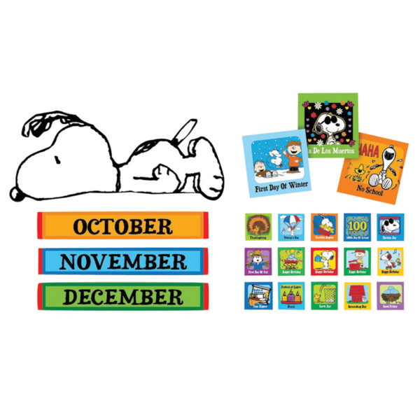 Peanuts Calendar Bulletin Board Set