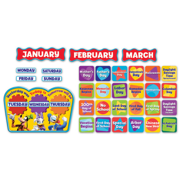 Mickey Mouse Clubhouse Calendar Bulletin Board Set