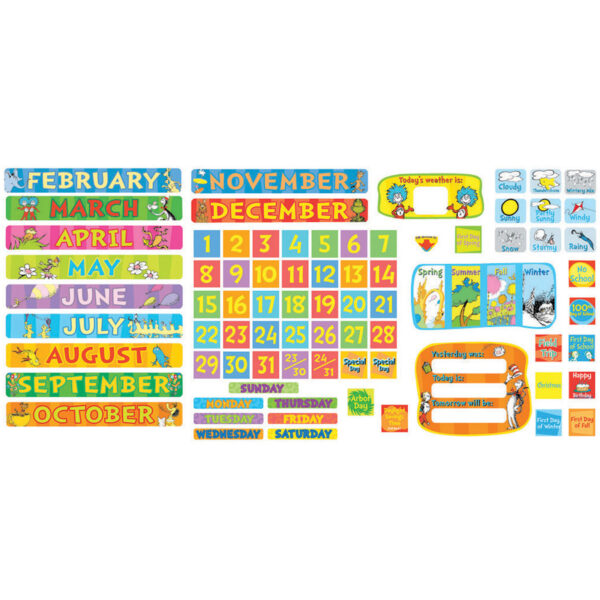 Dr. Seuss Calendar Bulletin Board Set