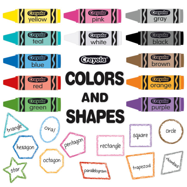 Crayola Colors & Shapes Bulletin Board Set