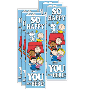 Peanuts So Glad You Are Here! Banner - Vertical, Pack of 6