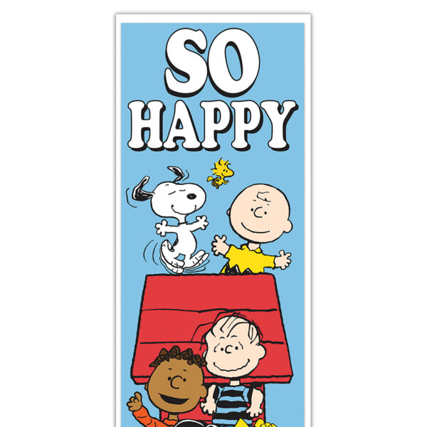 Peanuts So Glad You Are Here! Banner - Vertical, Pack of 6