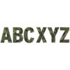 Classic Camo 7" Deco Letters, 129 Per Pack, 3 Packs