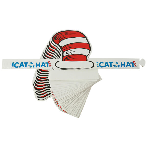 Dr. Seuss Cat's Hat Wearable Cut Out Hats, 32 Per Pack, 2 Packs