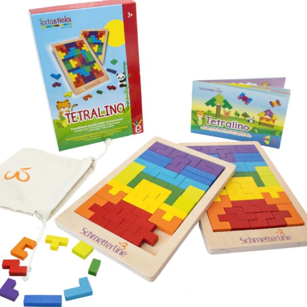 Tetralino Double Premium Wooden Puzzle