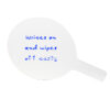 Oval Dry Erase Answer Paddles, 7" x 12", Pack of 6