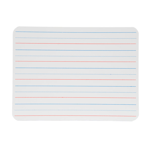 Two-Sided Dry Erase Board, Plain-Ruled, 9" x 12", Pack of 4