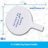 Mini Dry Erase Answer Paddles, 5" x 9", Class Pack of 12