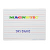 Magnetic Dry Erase Board, Two-Sided Ruled-Blank, 9" x 12", Pack of 3