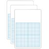 0.25" Graph Dry Erase Board, 11" x 16", Pack of 3