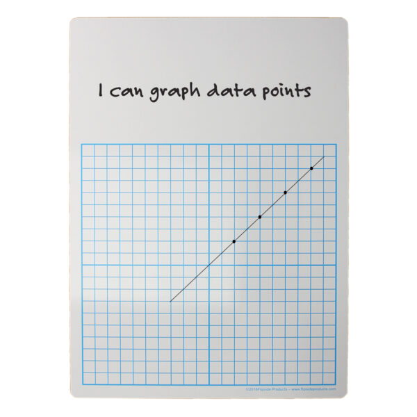 Two Sided 1-2" Graph Dry Erase Board, 11" x 16, Pack of 12