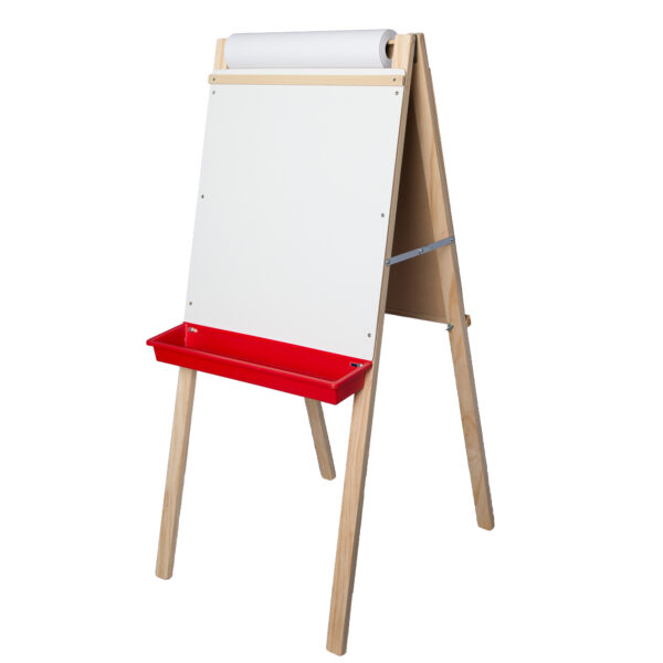 Child's Deluxe Double Easel, Green Chalkboard-Dry Erase Board, 44" T x 19" W