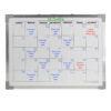 Dry Erase Magnetic Aluminum Framed Calendar, 18" x 24"