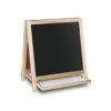 Magnetic Table Top Easel White Dry Erase-Black Chalkboard, 19.5"H x 18"W