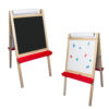 Deluxe Magnetic Paper Roll Easel, Dry Erase-Black Chalk